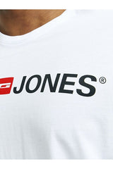 JACK&JONES JJECORP LOGO TEE SS CREW NECK NOOS PLS 12184987 - Beyaz