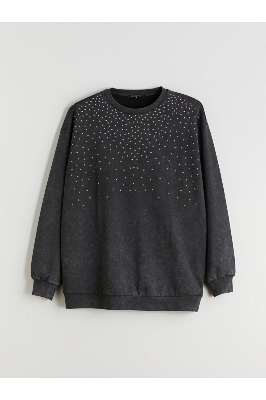 LCW KADIN W5L233H8 SWT,ASEDO-SWEATSHIRT - Gri