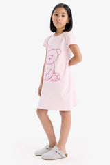 Defacto Çocuk Dress E6229A8 - Açık Pembe
