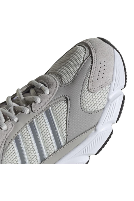 Sporline adidas Crazychaos 2000 gri kadın sneaker, süet deri ve tekstil detaylı, yan profil yakın çekim