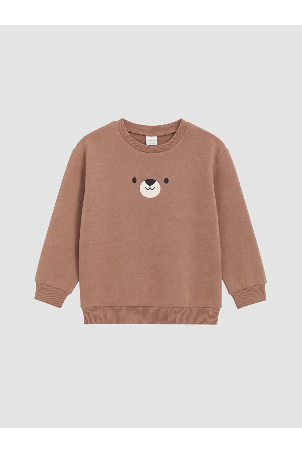 LC Waikiki Erkek Bebek 2'li Sweatshirt W65884D1 - Açık Kahverengi
