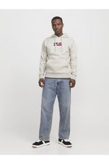 JACK&JONES SWEAT 12268422 - Beyaz/ Gri