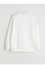 LCW KADIN W5LE48L8 SWT,GENOVA-TAS-SWEAT - Ekru