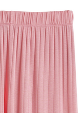 Sporline LC Waikiki pembe renkli, %100 pamuklu, dikey çizgili dokuya sahip kadın pijama altı