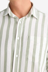 Defacto Erkek Long Sleeve Shirt D6114AX - Açık Yeşil