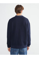 LC Waikiki Erkek Sweatshirt W5MR36F8 - Koyu Lacivert