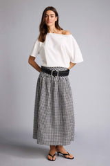 Defacto Kadın Short Sleeve T-Shirt H6703AX - Ekru
