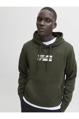 JACK&JONES SWEAT 12268422 - Koyu Yeşil