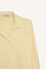 Defacto Kadın Long Sleeve Shirt E2208Ax - Açık Sarı