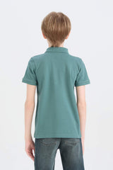 Defacto Çocuk Short Sleeve Polo T-Shirt K1689A6 - Yeşil