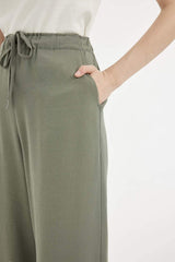 Defacto Kadın Woven Bottom C4545Ax - Koyu Yeşil