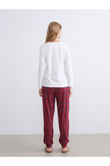 LC Waikiki Kadın Pijama Takımı W5FE07D8 - Bordo
