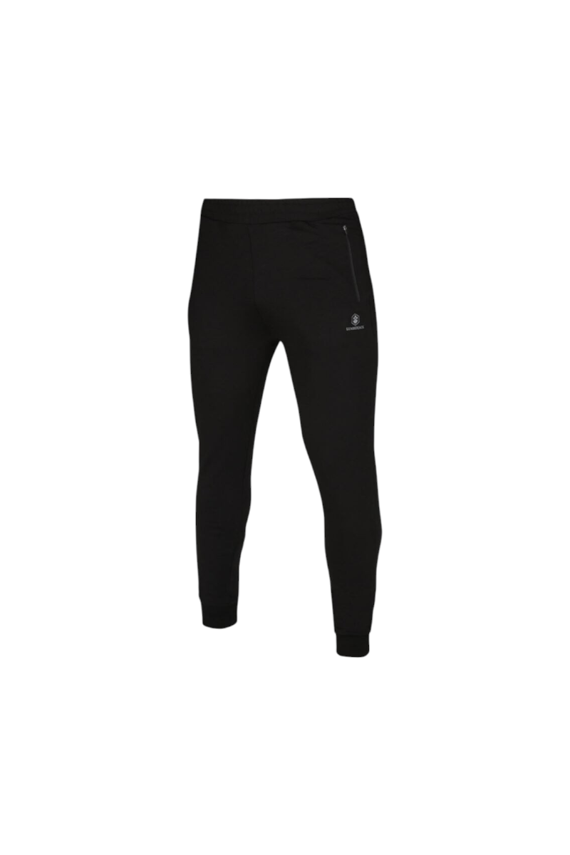Sporline Lumberjack siyah pamuklu erkek jogger eşofman altı, fermuarlı cep detaylı ve rahat kesim.