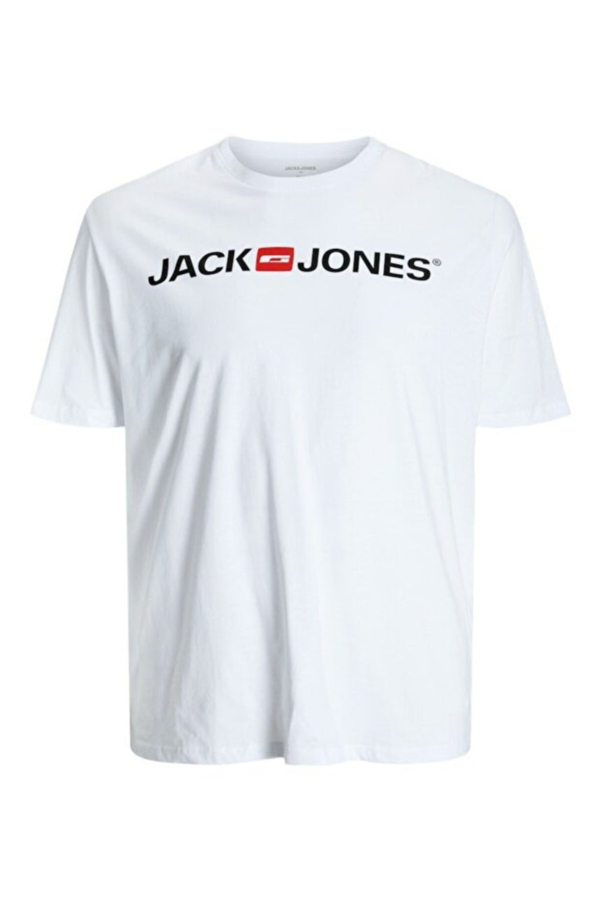 JACK&JONES JJECORP LOGO TEE SS CREW NECK NOOS PLS 12184987 - Beyaz