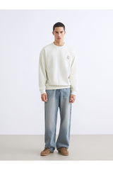 LC Waikiki Erkek Sweatshirt W5JV36B8 - Açık Gri