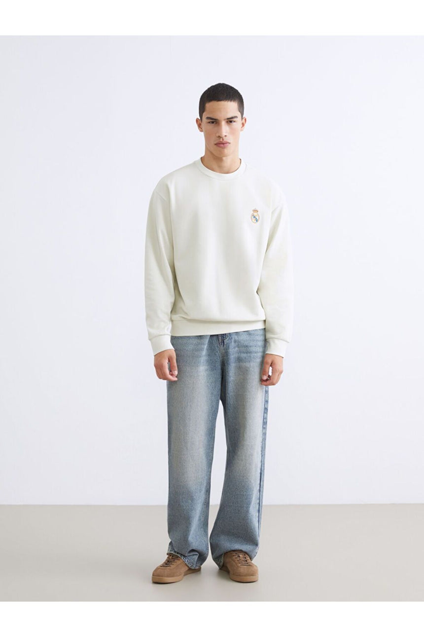 LC Waikiki Erkek Sweatshirt W5JV36B8 - Açık Gri