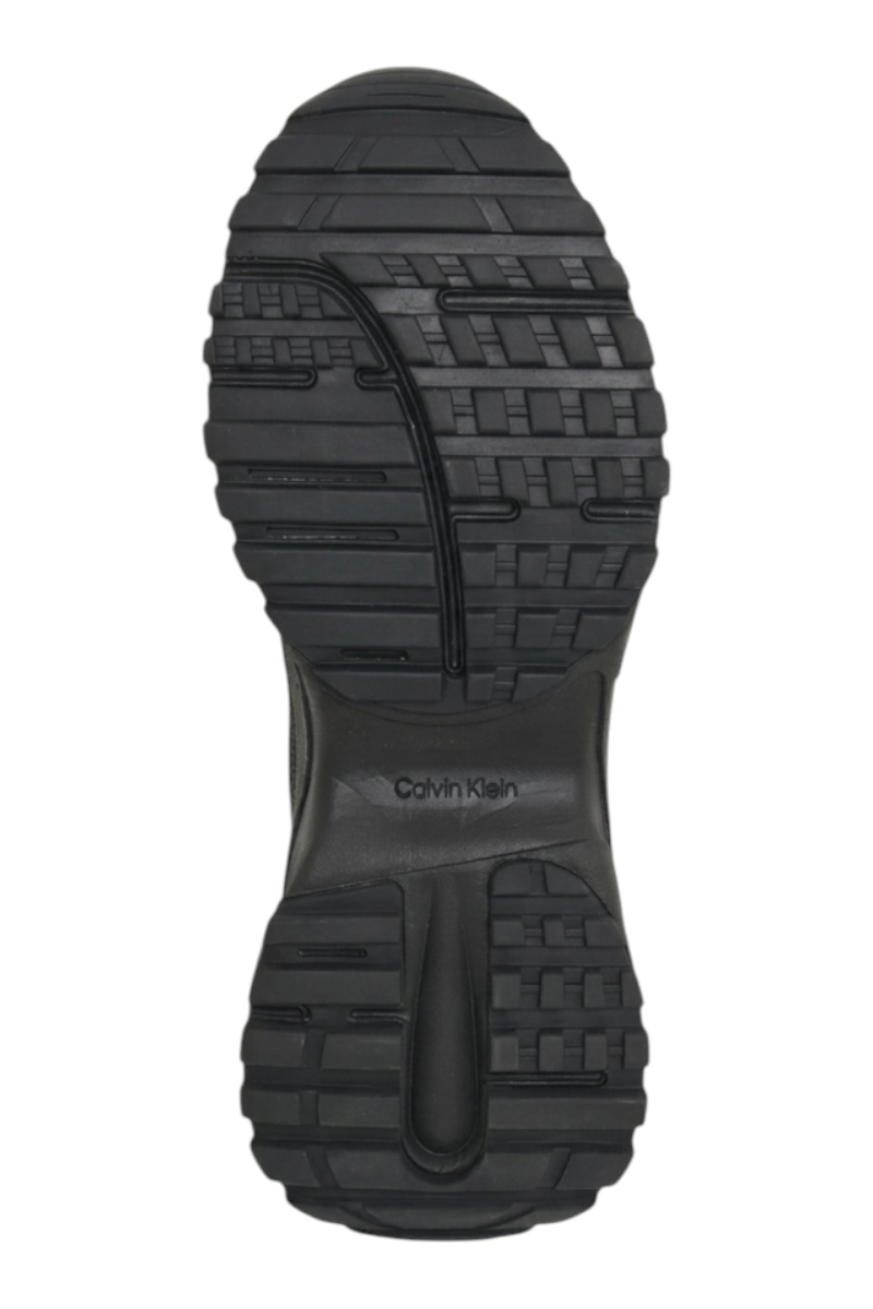 Sporline Calvin Klein erkek siyah polyester sneaker ayakkabı taban görünümü