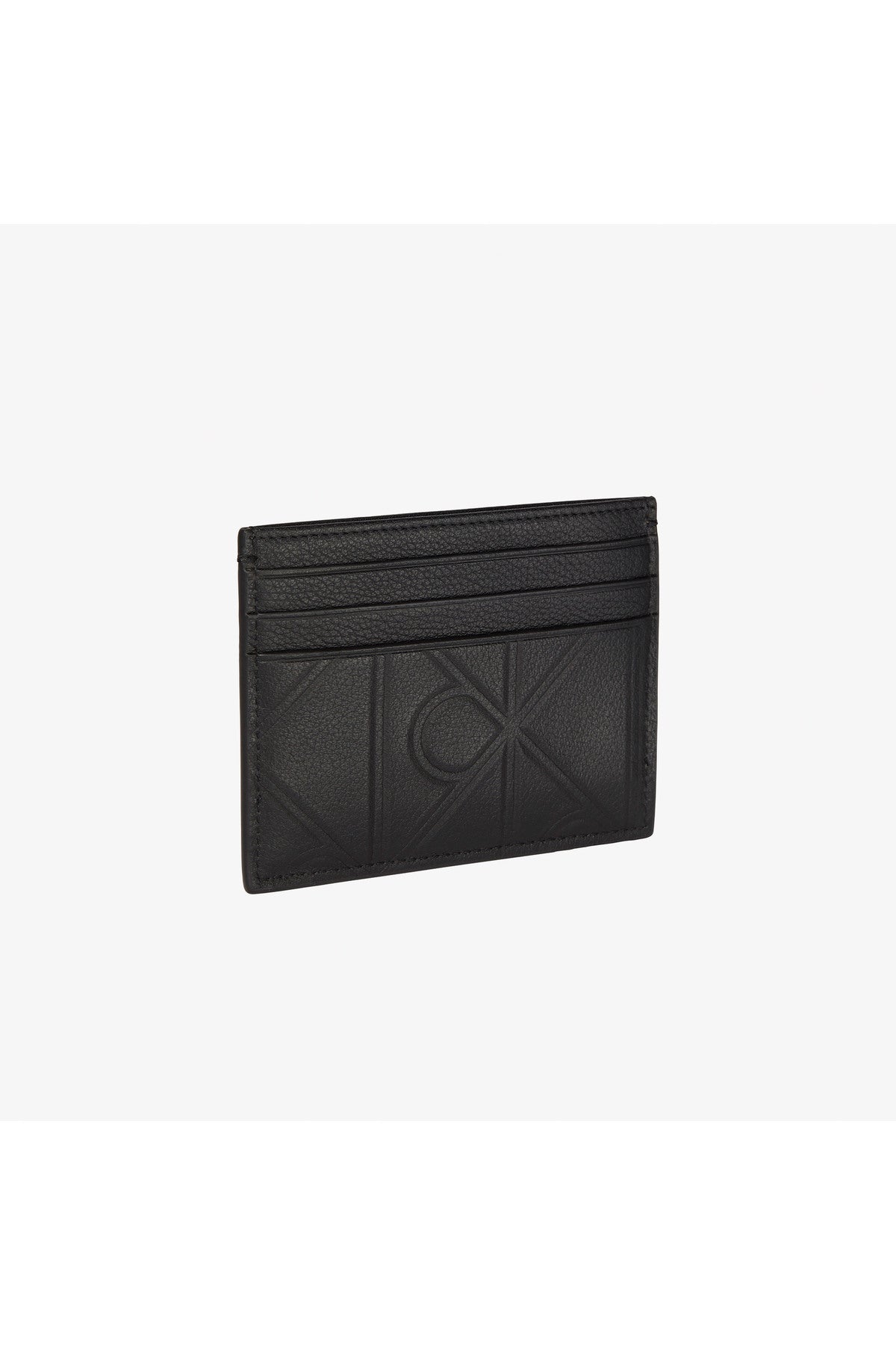 Calvin Klein XL Emblem AOP Emboss Card Case Erkek Kartlık LV04D1174G - Siyah