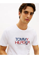 Tommy Hilfiger Erkek BRAND LOVE BIG TEXT TEE MW0MW42369YBR - Beyaz