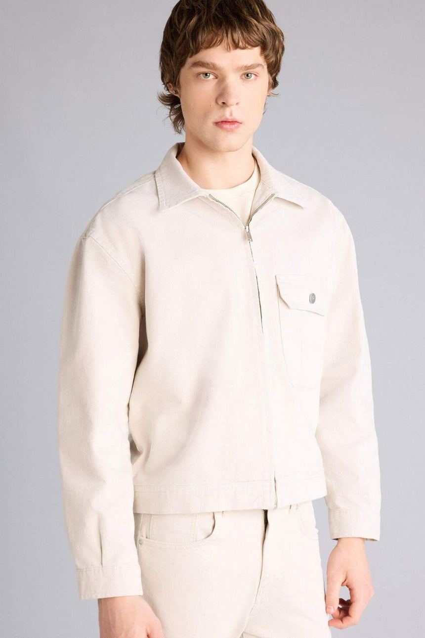 Defacto Erkek Jacket H0121AX - Açık Gri