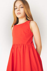 Defacto Çocuk Knitted Dress B4336A8 - Kırmızı