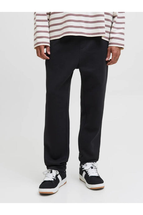 JACK&JONES JPSTKANE BRADLEY UNCUFFED SWT PANTS NOOS 12279134 - Siyah
