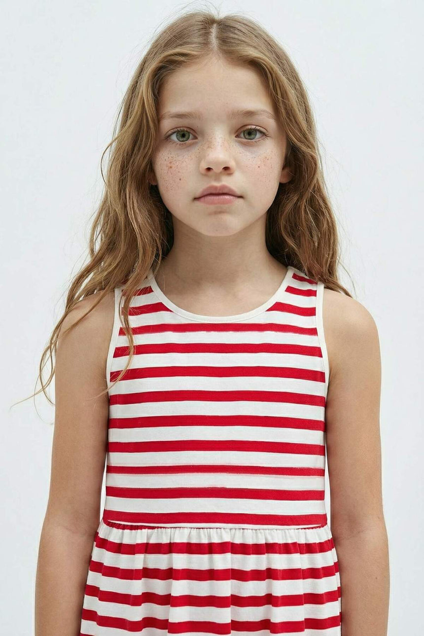 Defacto Çocuk Knitted Dress B4340A8 - Kırmızı
