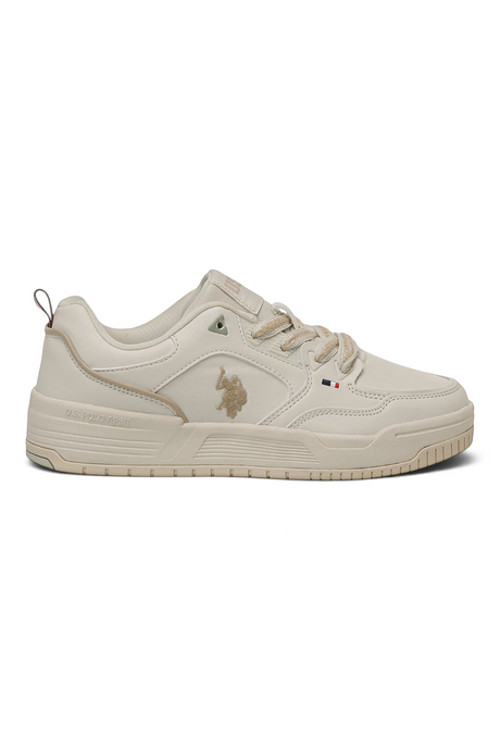 Sporline U.S. Polo Assn. bej renkli, tekstil malzemeden üretilmiş kadın sneaker modeli