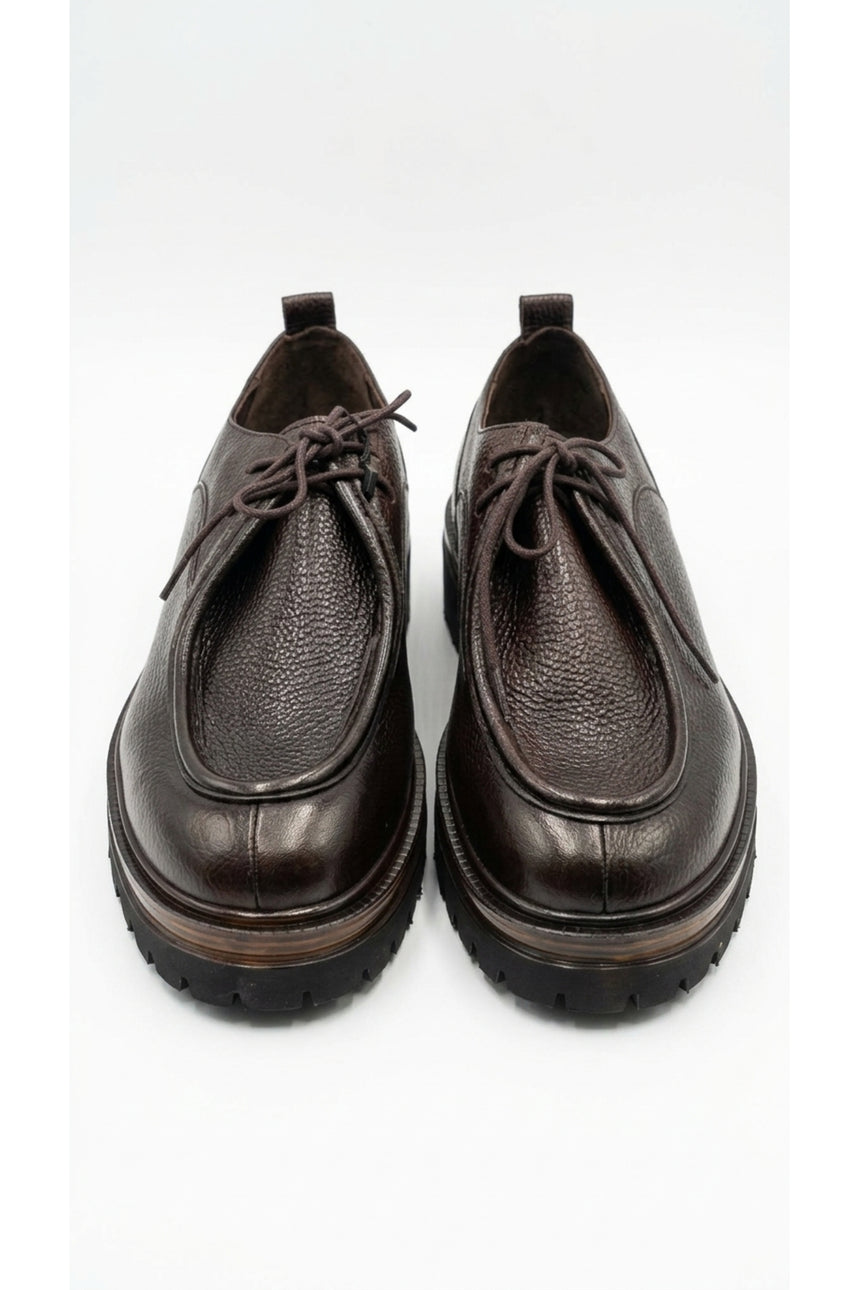 Pierre Cardin Erkek Ayakkabı 103-OSLO PREMIUM - Koyu Kahverengi