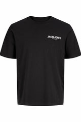 JACK&JONES JPRBLAOSCAR SS TEE FST PLS 12302519 - Siyah