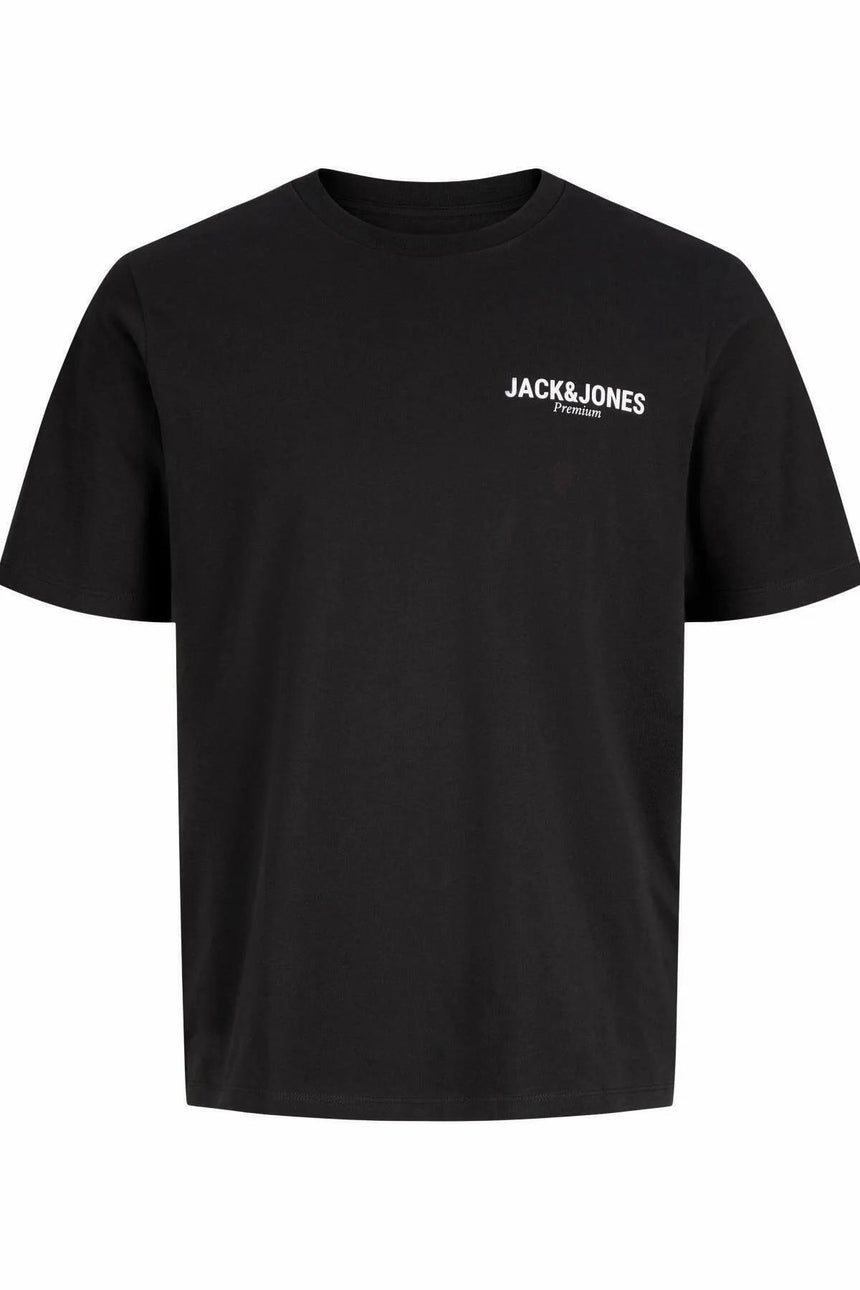 JACK&JONES JPRBLAOSCAR SS TEE FST PLS 12302519 - Siyah