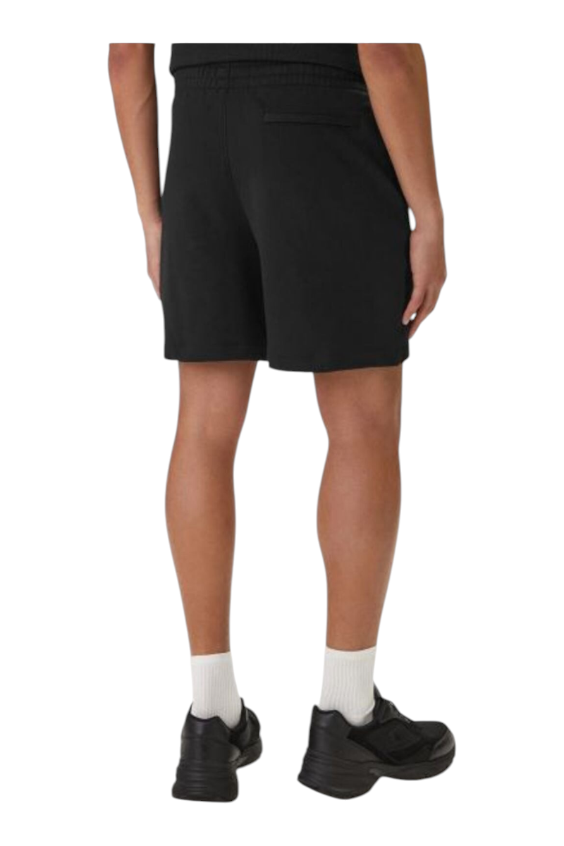 Sporline Calvin Klein siyah renkli, %100 pamuklu, regular kesim erkek şortun arkadan görünümü.