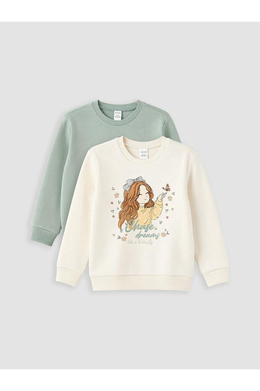 LC Waikiki Çocuk Sweatshirt W6N166D1 - Krem