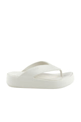 Crocs Getaway Platform Flip 209410 Unisex Terlik - Açık Bej Gri