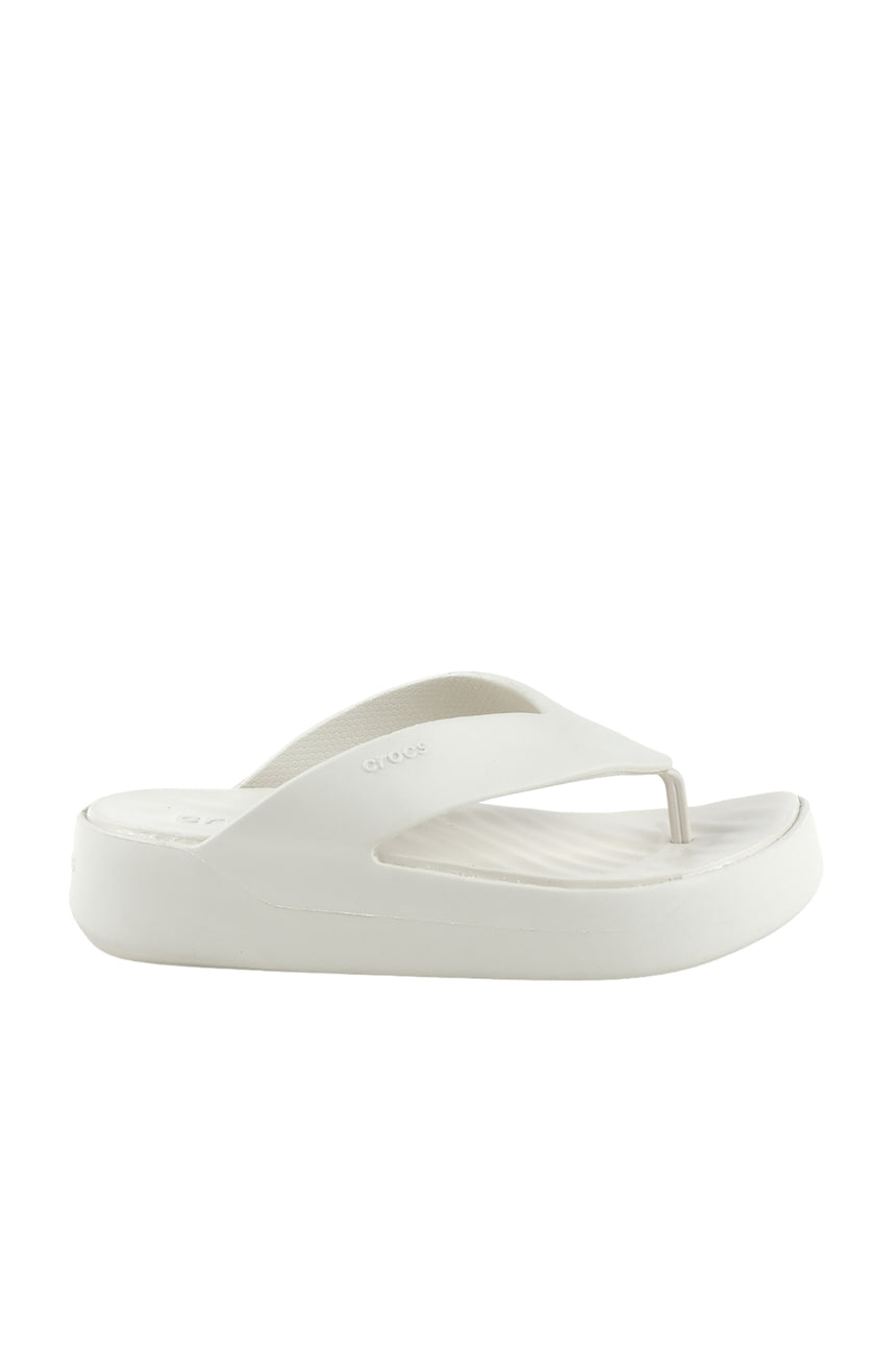 Crocs Getaway Platform Flip 209410 Unisex Terlik - Açık Bej Gri