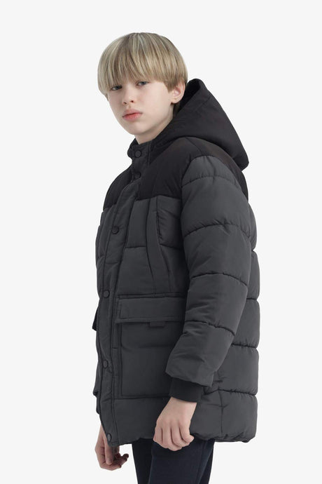 Defacto Çocuk Coat/Parka E9373A8 - Antrasit