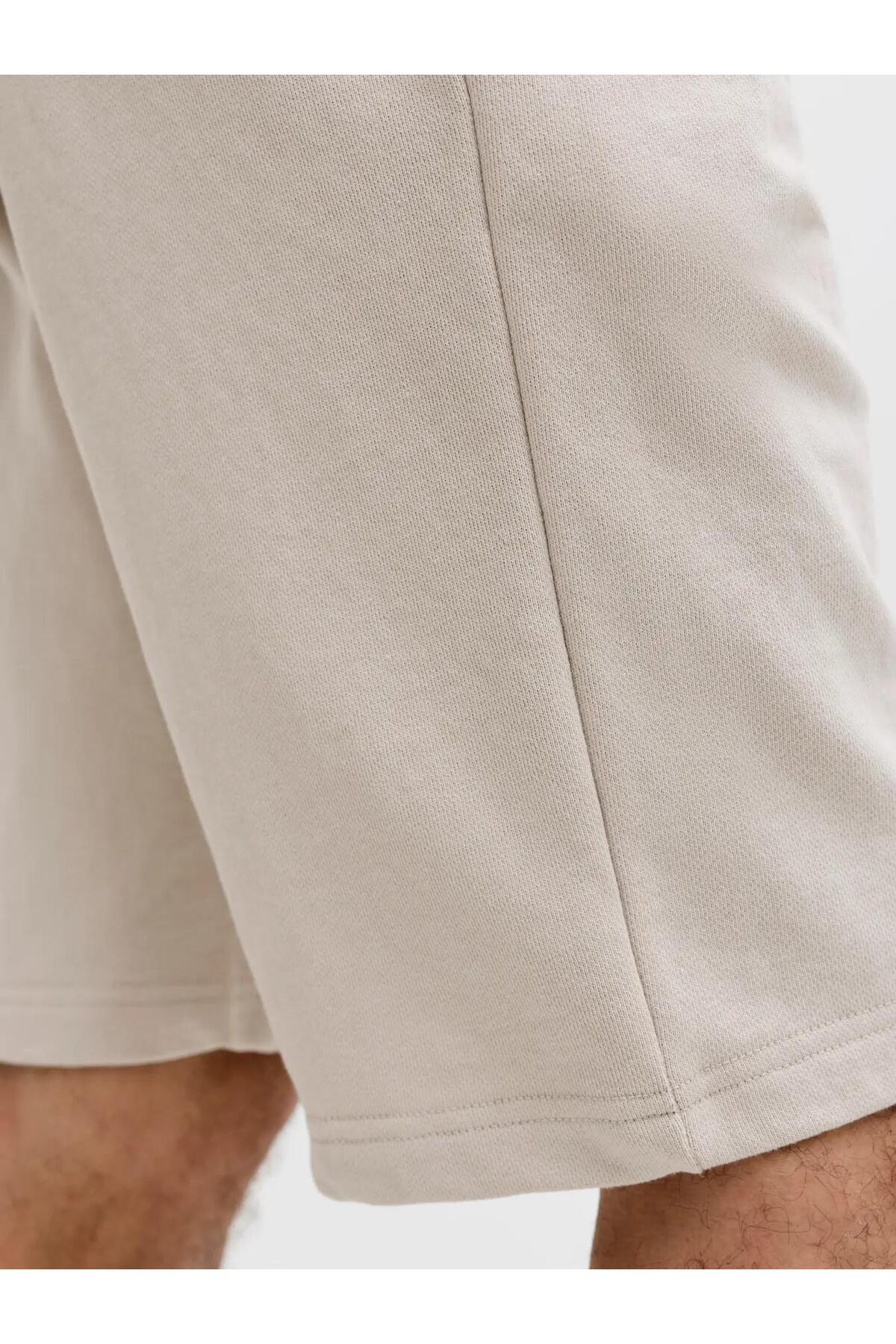 JACK&JONES JPSTGORDON ARCHIVE SWEAT SHORTS MID SN 12288638 - Bej/ Açık Gri