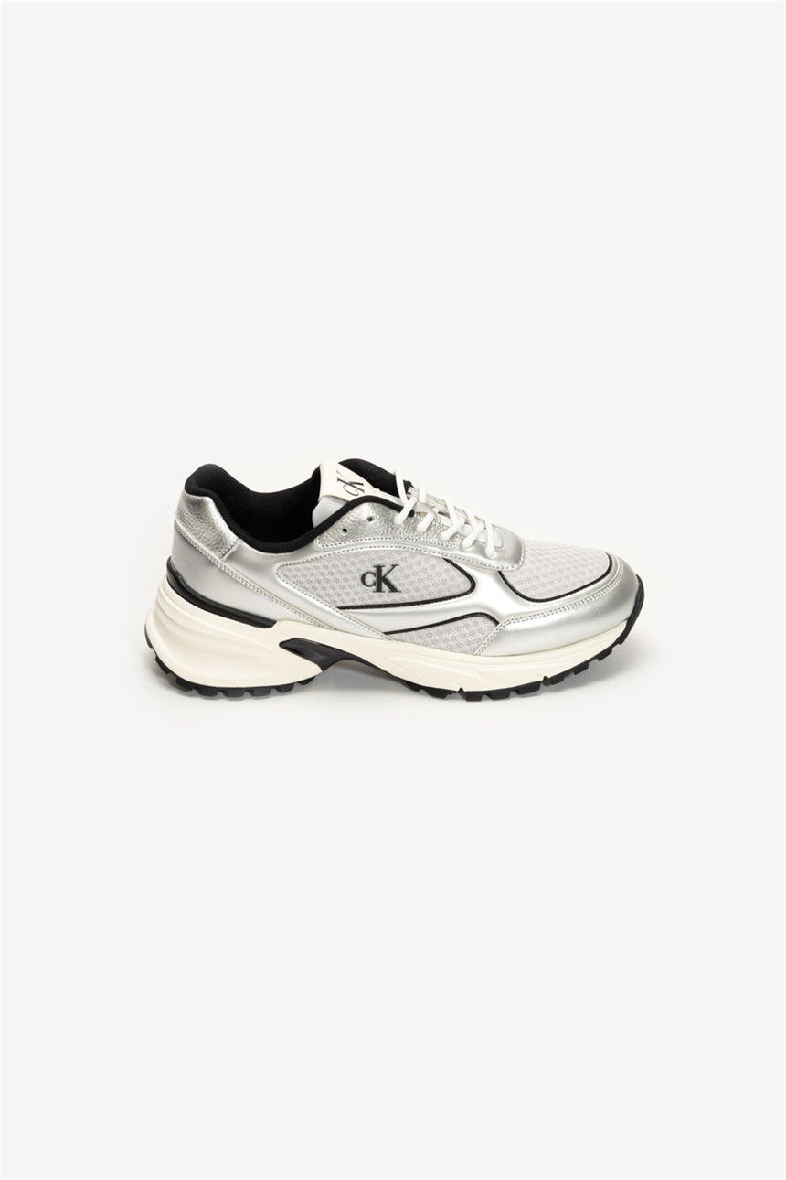Calvin Klein Erkek HIKE RUNNER LACEUP MESH MIX MET YM0YM01402 - Gri