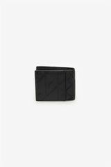 Calvin Klein Erkek XL EMBLEM AOP EMBSS EW BILLFOLD LV04D1177G - Siyah