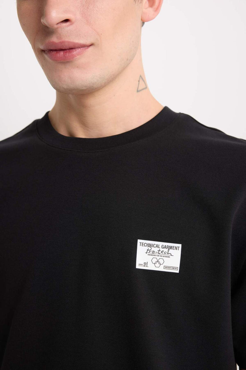 Defacto Erkek T-Shirt D5516Ax - Siyah