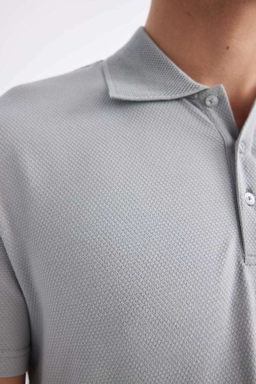 DeFacto M6609AZ Erkek Polo Yaka T-Shirt - Gri