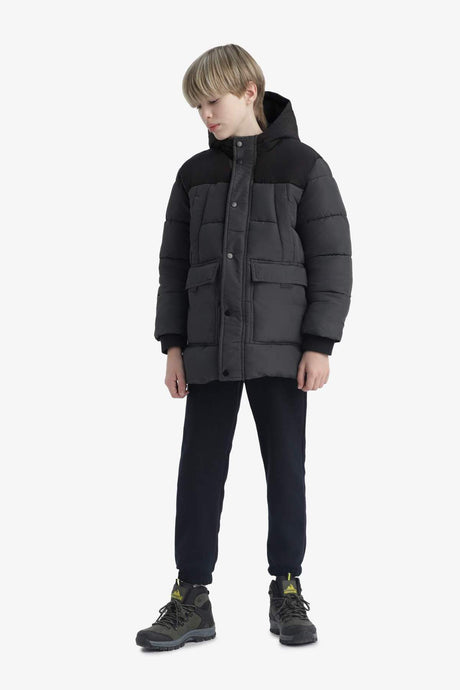 Defacto Çocuk Coat/Parka E9373A8 - Antrasit