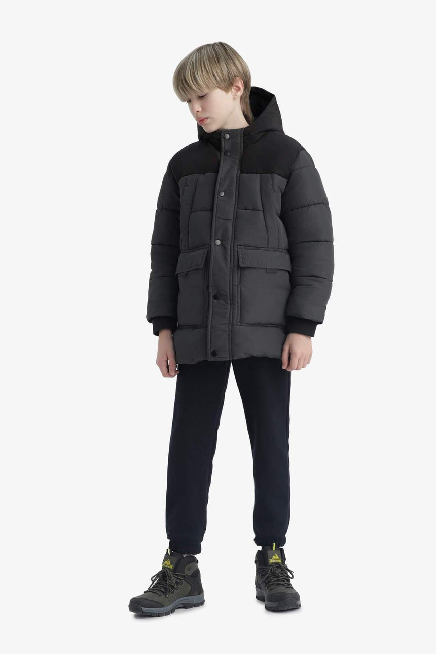Defacto Çocuk Coat/Parka E9373A8 - Antrasit