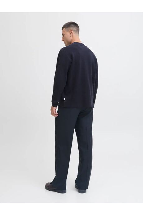 JACK&JONES JJELEGACY BLOCKING SWEAT HOOD NOOS 12271403 - Koyu Mavi