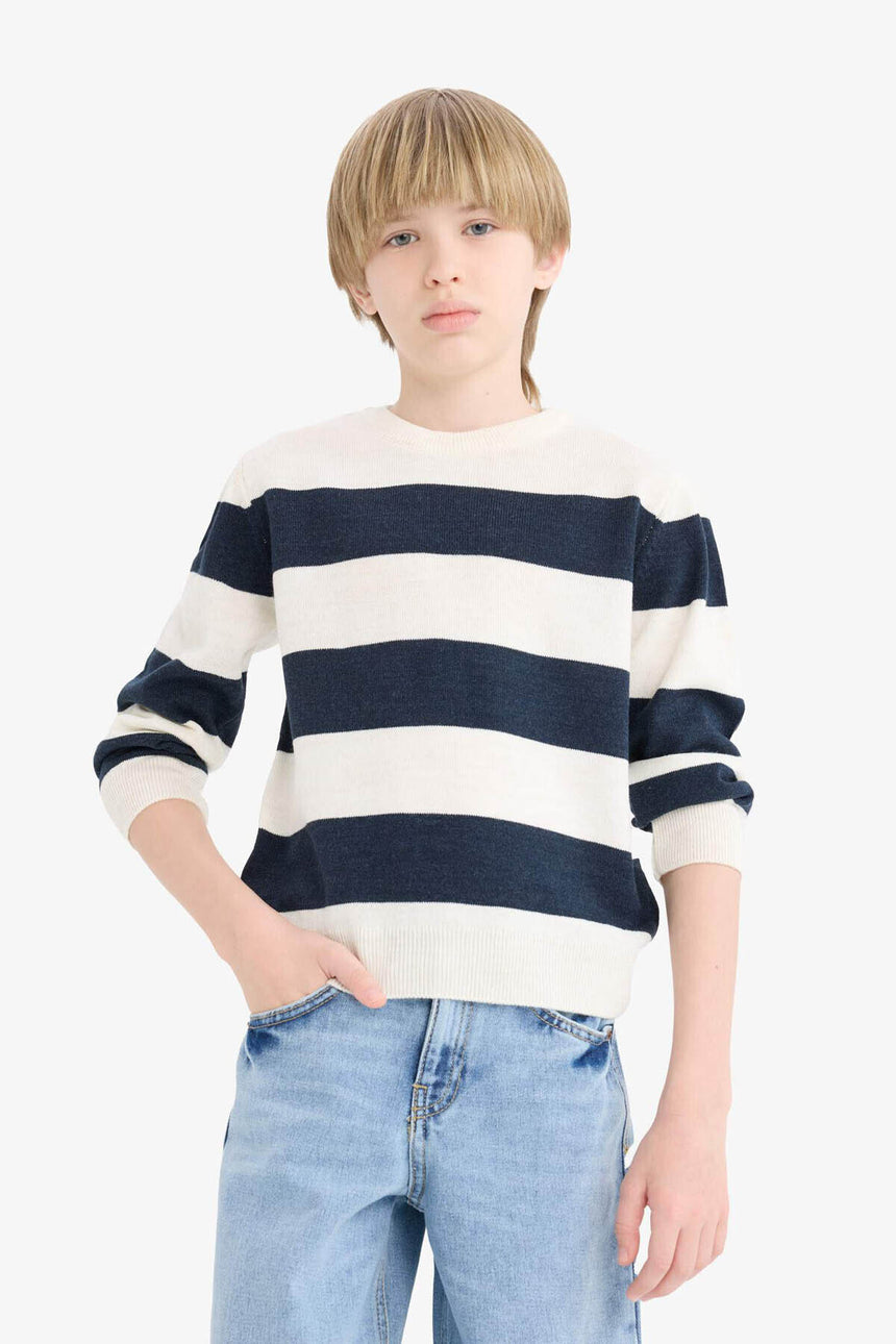 Defacto Çocuk Pullover C1710A8 - Ekru