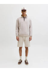 JACK&JONES JPSTGORDON ARCHIVE SWEAT SHORTS MID SN 12288638 - Bej/ Açık Gri
