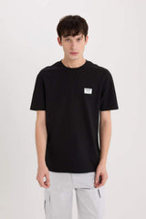 Defacto Erkek T-Shirt D5516Ax - Siyah