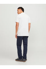 JACK&JONES JJEBASIC POLO SS NOOS 12136516 - Beyaz