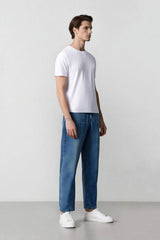 DeFacto Erkek Wide Leg Jean Pantolon B5783AX - Mavi