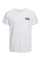 Jack & Jones Corp Logo Erkek T-Shirt 12151955 - Beyaz